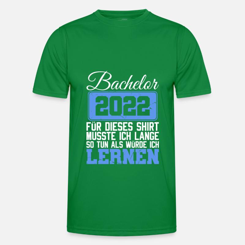 Bachelorarbeit 2022 Studium Uni Abschluss Bachelor Männer Funktions-T-Shirt