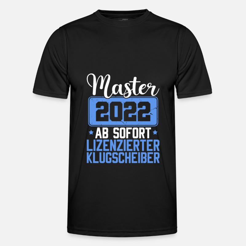 Masterarbeit 2022 Uni Absolvent Studium Master Männer Funktions-T-Shirt