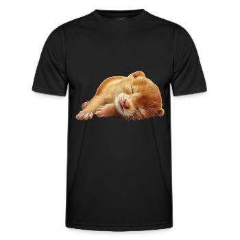 Wiesel - Männer Funktions-T-Shirt - Schwarz - Vorne - AI Model Male 178 dark (178cm)