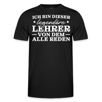 Lehrkraft Referendar Legendärer Lehrer - Männer Funktions-T-Shirt - Schwarz - Vorne - AI Model Male 178 dark (178cm)