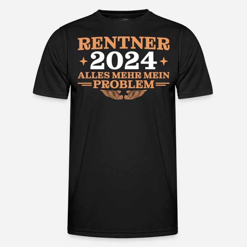 Rente Nicht mein Problem Rentner 2024 Männer Funktions-T-Shirt