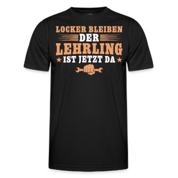 Kfz Mechatroniker Lehrling Ausbildung - Männer Funktions-T-Shirt - Schwarz - Vorne - AI Model Male 178 dark (178cm)