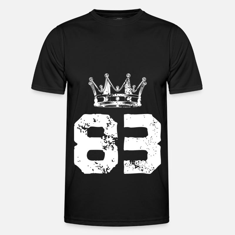83 Number crown - Men's Functional T-Shirt - black