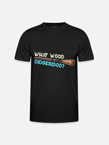 What Wood Didgeridoo? - Männer Funktions-T-Shirt - Schwarz