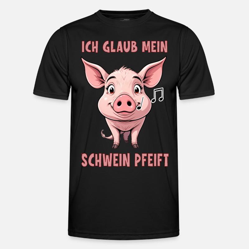 Je pense que mon cochon siffle T-shirt sport Homme