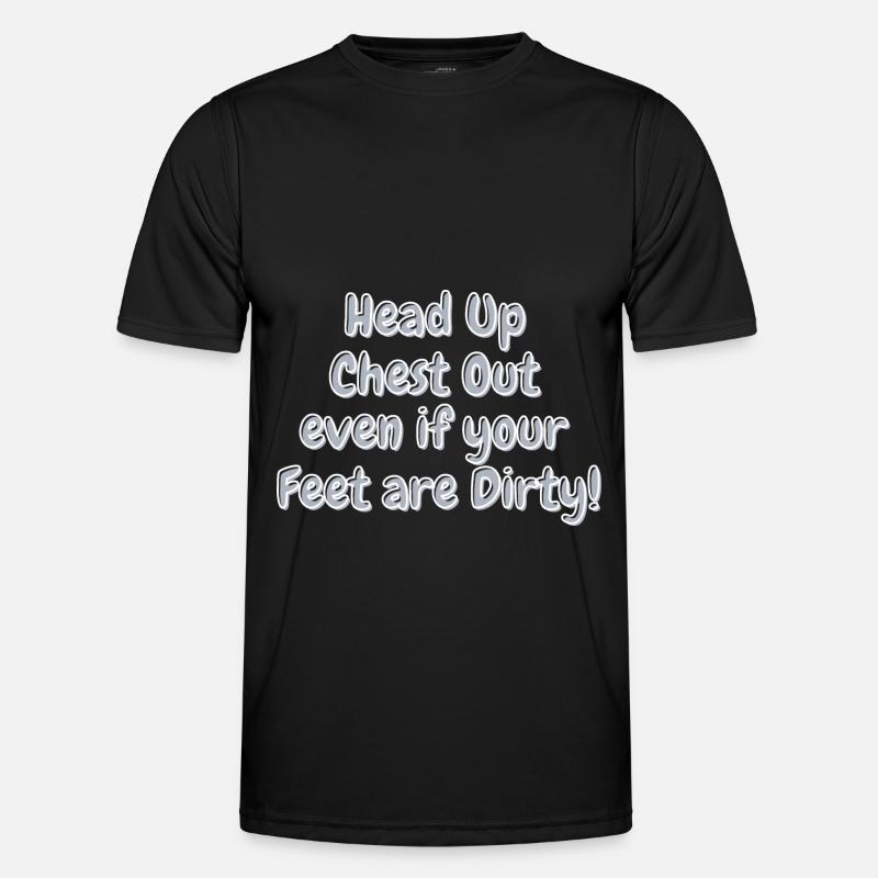 Lettering Slogan Design - Men's Functional T-Shirt - black