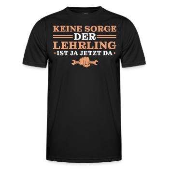 Kfz Mechaniker Ausbildung Lehrling - Männer Funktions-T-Shirt - Schwarz - Vorne - AI Model Male 178 dark (178cm)