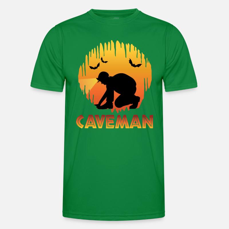 Caveman - Caving - Cave Explorer Speleology Men's Functional T-Shirt