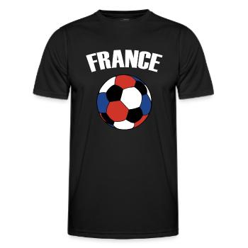 Frankreich-Fußballfan - Männer Funktions-T-Shirt - Schwarz - Vorne - AI Model Male 178 dark (178cm)