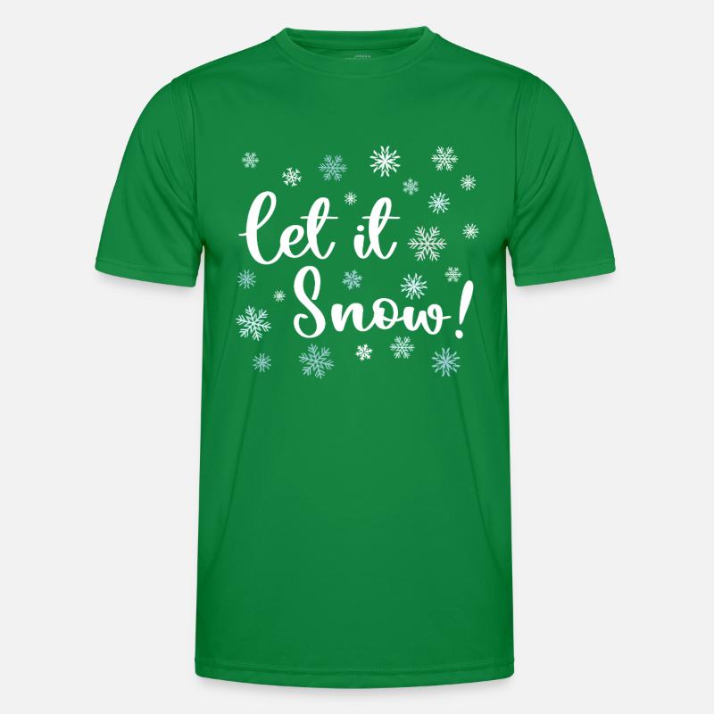 Let It Snow Men's Functional T-Shirt