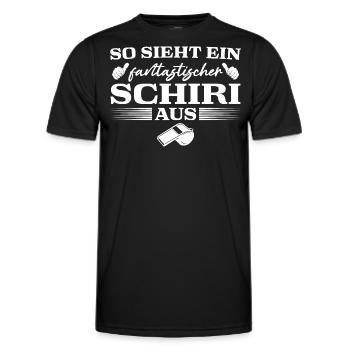 Schiedsrichter Referee Fantastischer Schiri - Männer Funktions-T-Shirt - Schwarz - Vorne - AI Model Male 178 dark (178cm)