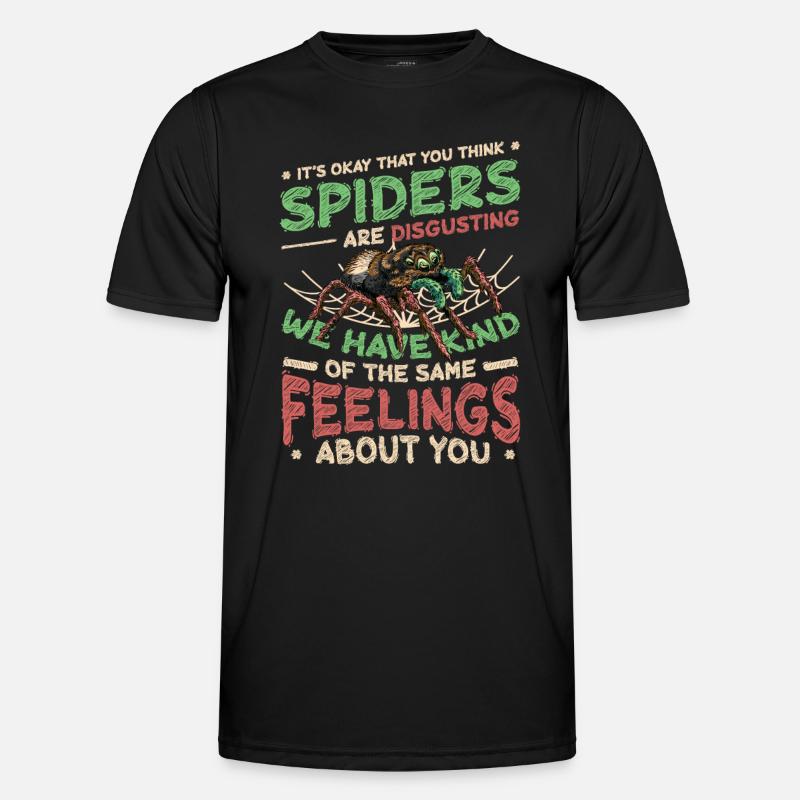 Spiders are not disgusting - Spider Lover Men's Functional T-Shirt