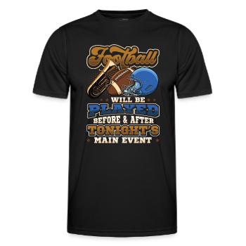 Football Halftime Show Main Event - Men's Functional T-Shirt - black - Front - AI Model Male 178 dark (178cm)