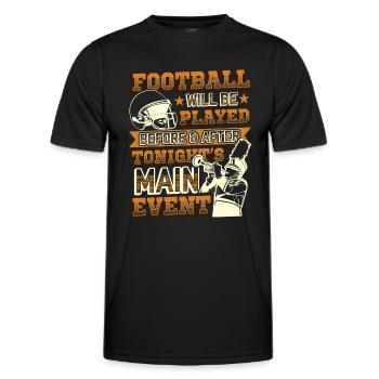 Football Halftime Show Main Event - Men's Functional T-Shirt - black - Front - AI Model Male 178 dark (178cm)