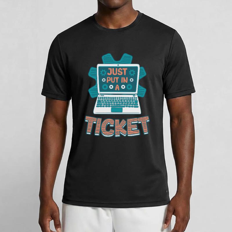 Ouvrez simplement un ticket Help Desk Tech Support T-shirt sport Homme