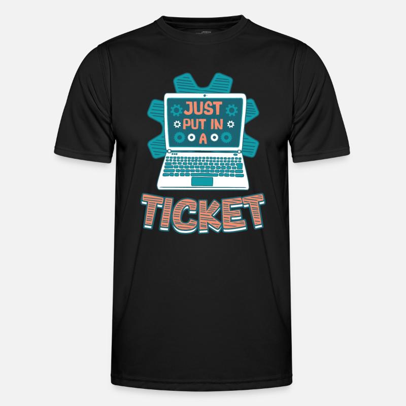 Ouvrez simplement un ticket Help Desk Tech Support T-shirt sport Homme