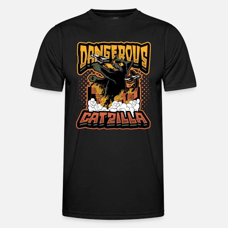 Dangerous Catzilla Men's Functional T-Shirt