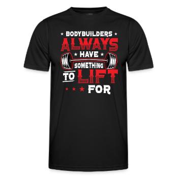 Bodybuilder Haben Etwas Zu Heben Für Gewicht - Männer Funktions-T-Shirt - Schwarz - Vorne - AI Model Male 178 dark (178cm)