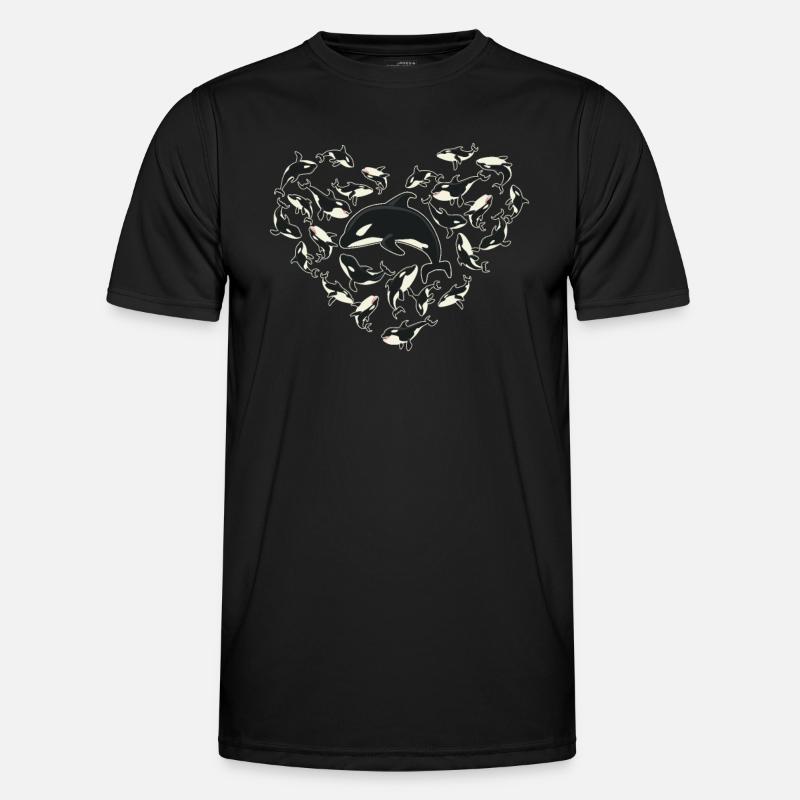 Whale lovers, orca.. - Men's Functional T-Shirt - black