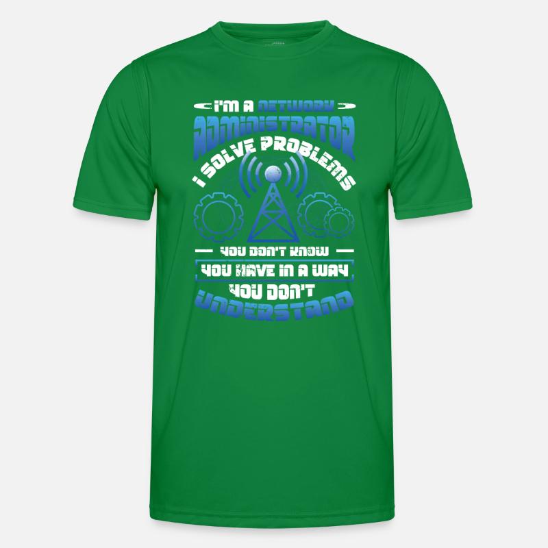 Solve problems IT-support network administrator Men's Functional T-Shirt