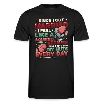 Pauvre mari - T-shirt sport Homme - noir - Devant - AI Model Male 178 dark (178cm)