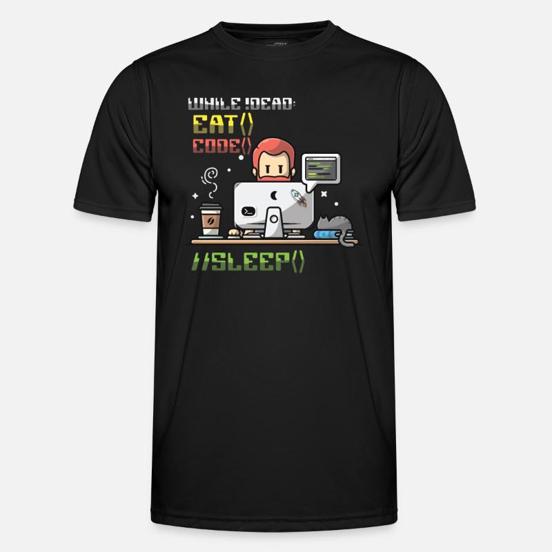 Programmer,Computer Programmer,Joke - Men's Functional T-Shirt - black