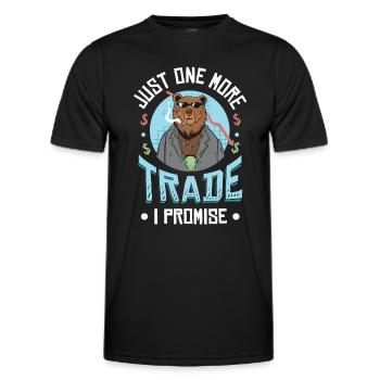 Plus qu’un seul échange que je promets - T-shirt sport Homme - noir - Devant - AI Model Male 178 dark (178cm)