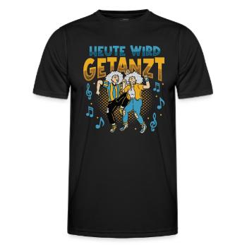 Heute Wird Getanzt, Thema Tanzen - Männer Funktions-T-Shirt - Schwarz - Vorne - AI Model Male 178 dark (178cm)