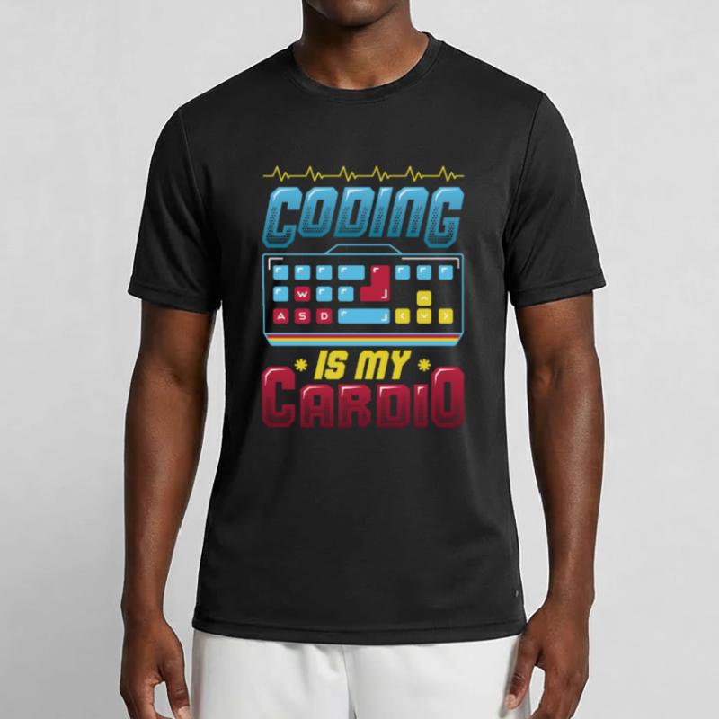 Coding is my cardio, code programmer Men's Functional T-Shirt