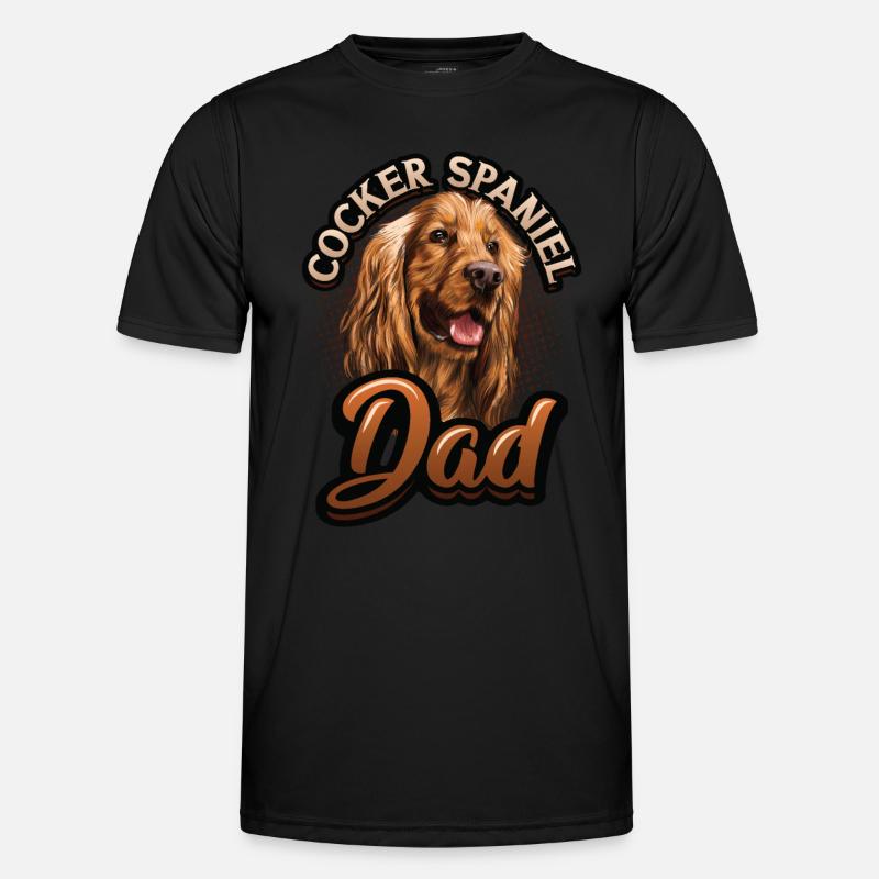 Cocker Spaniel Dad Männer Funktions-T-Shirt