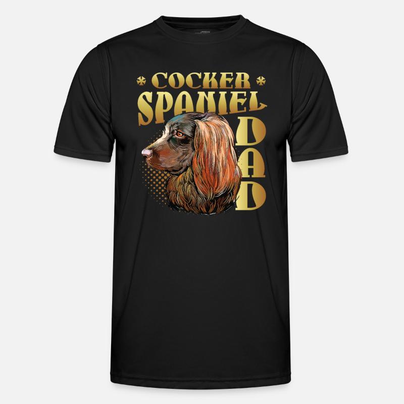 Cocker Spaniel Dad - Men's Functional T-Shirt - black