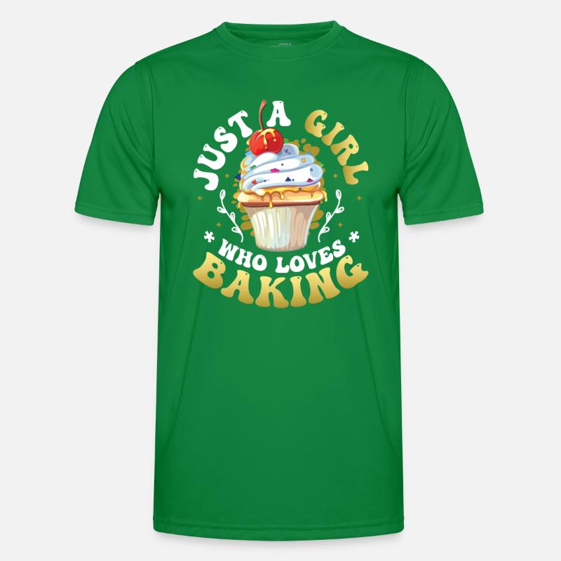 Nur ein Mädchen das backen liebt Männer Funktions-T-Shirt