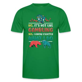 Bourse, Investisseur, Trader - T-shirt sport Homme - vert - Devant - AI Model Male 178 dark (178cm)