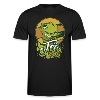 Tea Expert Tea Drinker Tea Addict Tea Enthusiast - Men's Functional T-Shirt - black - Front - AI Model Male 178 dark (178cm)
