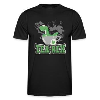 Tea Expert Tea Drinker Tea Addict Tea Enthusiast - Men's Functional T-Shirt - black - Front - AI Model Male 178 dark (178cm)