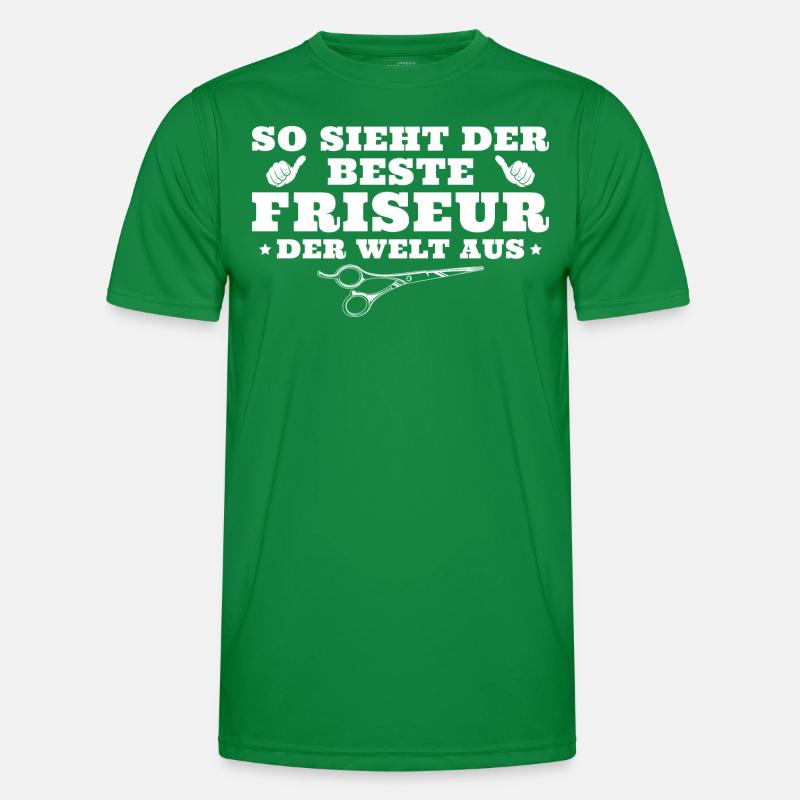Bester Friseur der Welt Männer Funktions-T-Shirt