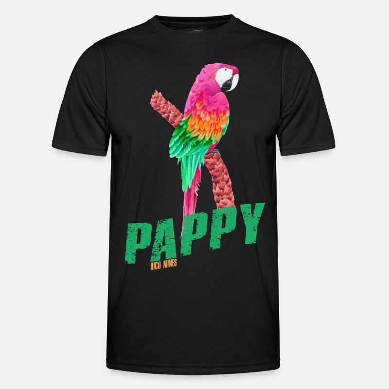 PAPPY - Männer Funktions-T-Shirt - Schwarz