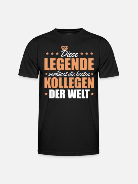 Arbeitskollege Abschiedsgeschenk Rente - Männer Funktions-T-Shirt - Schwarz