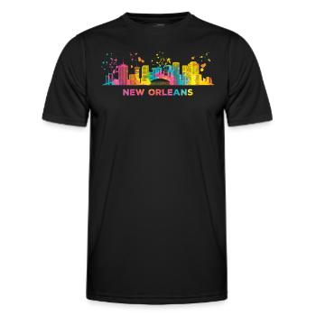 Skyline Von New Orleans New Orleaner - Männer Funktions-T-Shirt - Schwarz - Vorne - AI Model Male 178 dark (178cm)