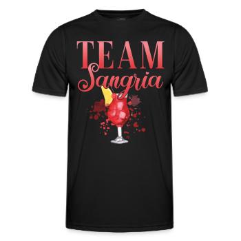 Cocktail Barkeeper Team Sangria - Männer Funktions-T-Shirt - Schwarz - Vorne - AI Model Male 178 dark (178cm)