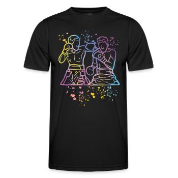 Boxing Fighter Kids Boxing Match Boxer - Men's Functional T-Shirt - black - Front - AI Model Male 178 dark (178cm)