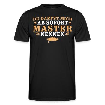 Darfst mich Master nennen Bestandene Masterprüfung - Männer Funktions-T-Shirt - Schwarz - Vorne - AI Model Male 178 dark (178cm)
