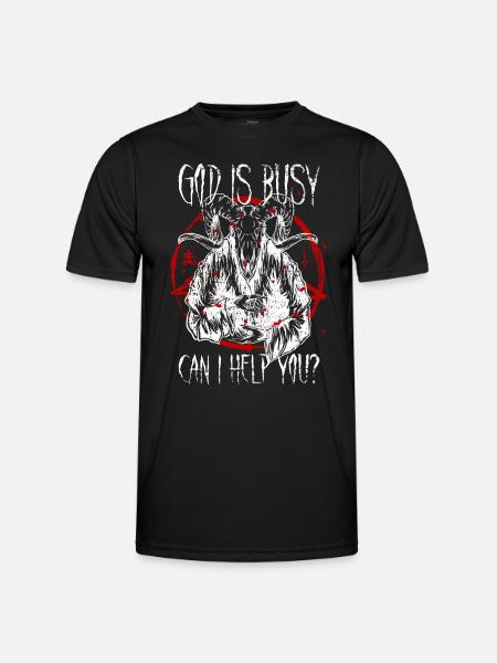 Satanist Baphomet Satanismus - Männer Funktions-T-Shirt - Schwarz