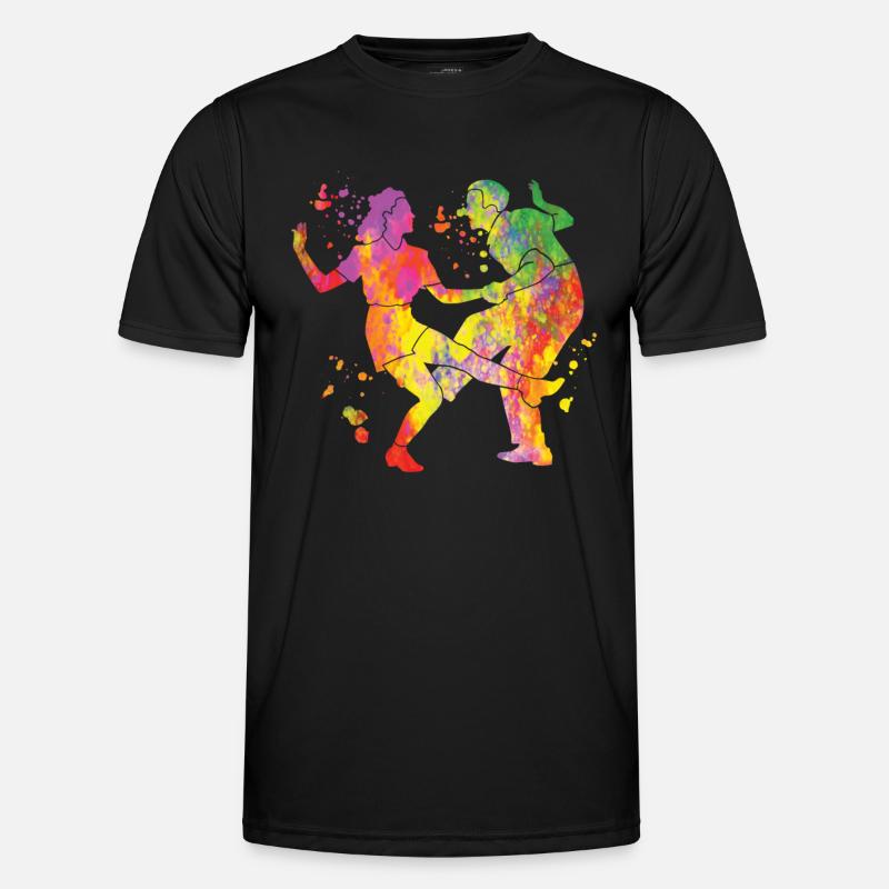 Dancing Swing 60s Boogie Woogie Men's Functional T-Shirt