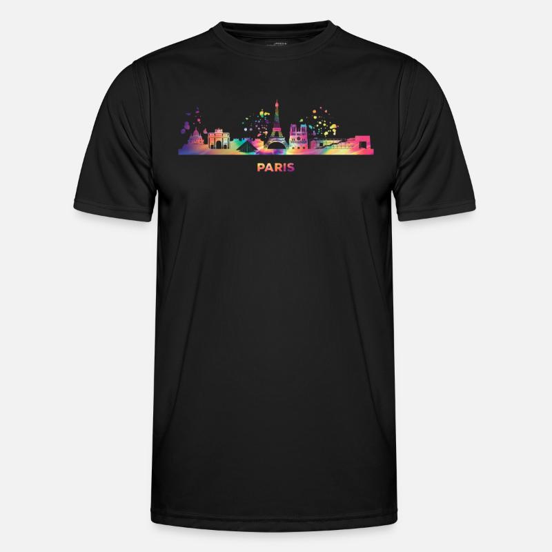 Pariser Skyline Paris - Men's Functional T-Shirt - black