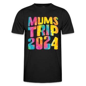 Mums Trip 2024 - Men's Functional T-Shirt - black - Front - AI Model Male 178 dark (178cm)