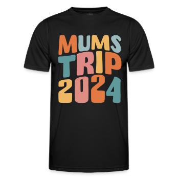 Mums Trip 2024 - Men's Functional T-Shirt - black - Front - AI Model Male 178 dark (178cm)