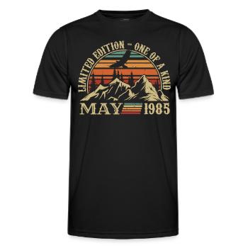 légendes nées en mai 1985 anniversaire mai 1985 - T-shirt sport Homme - noir - Devant - AI Model Male 178 dark (178cm)