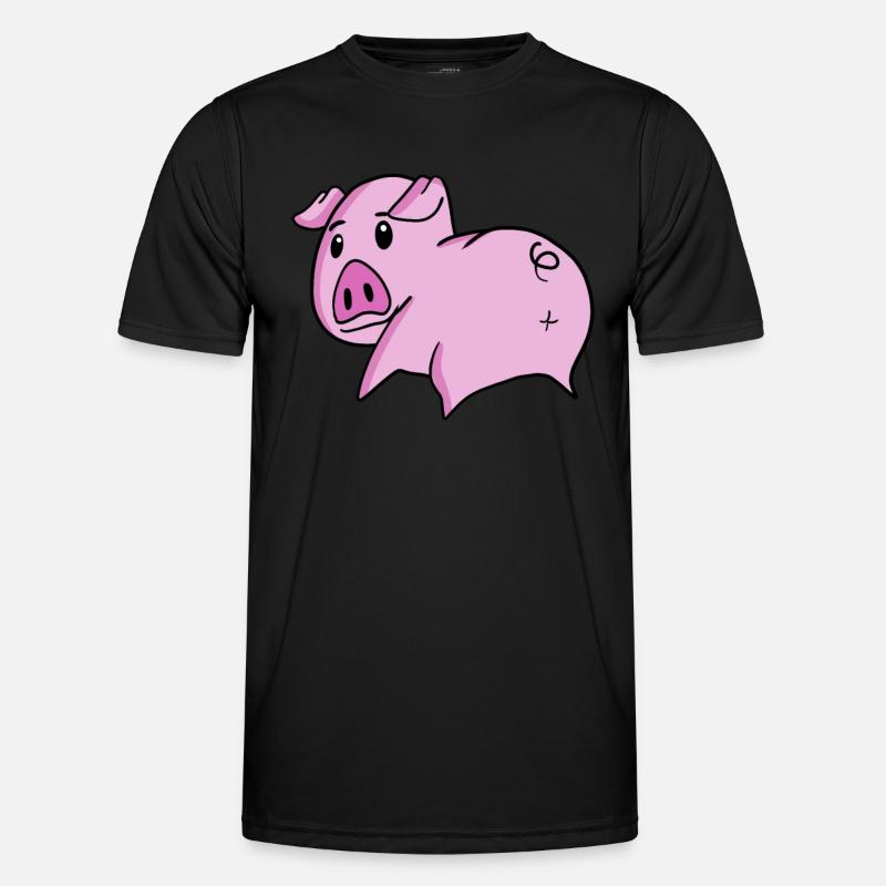 Pig Ass - Pig Butt Men's Functional T-Shirt