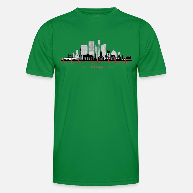 Berlin Design Geschenkidee skyline Berlin designed Männer Funktions-T-Shirt